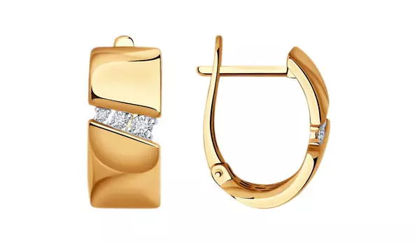 Серьги золотые Sokolov с бриллиантами