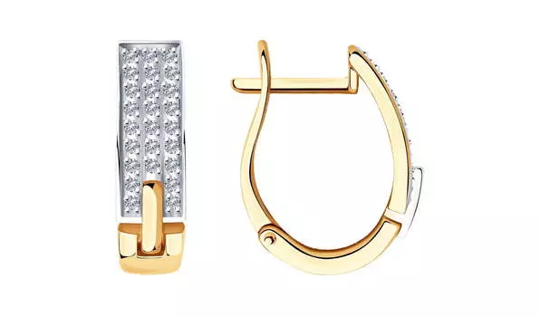 Серьги золотые Sokolov с бриллиантами