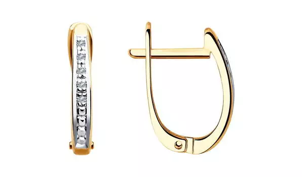 Серьги золотые Sokolov с бриллиантами