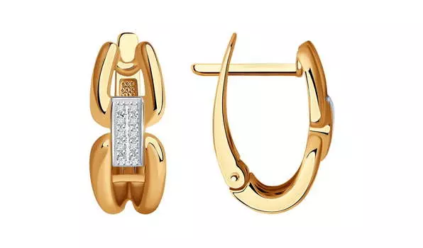 Серьги золотые Sokolov с бриллиантами