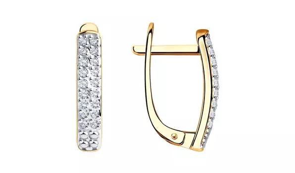 Серьги золотые Sokolov с бриллиантами