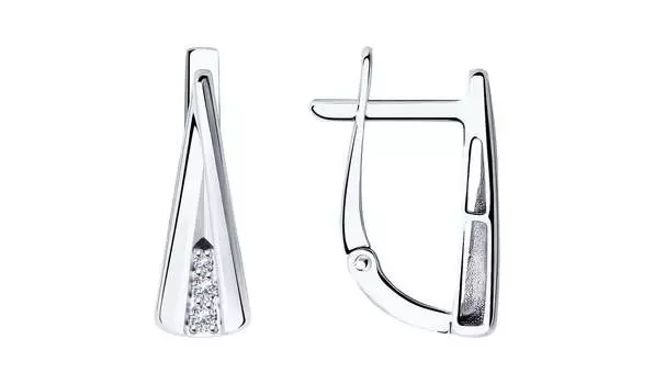 Серьги золотые Sokolov с бриллиантами