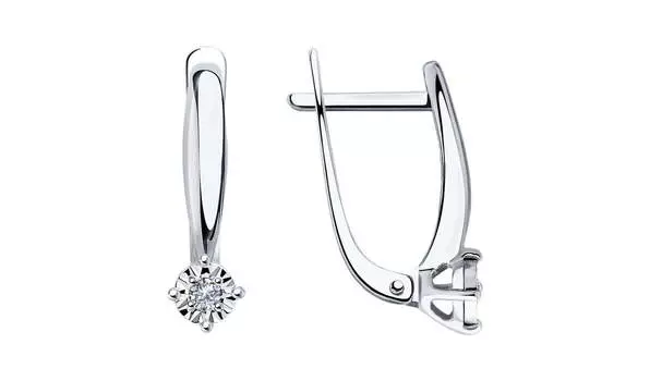 Серьги золотые Sokolov с бриллиантами