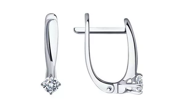 Серьги золотые Sokolov с бриллиантами