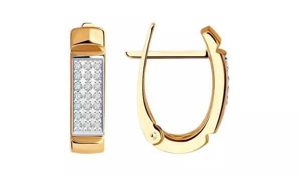 Серьги золотые Sokolov с бриллиантами