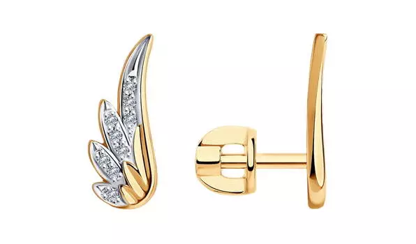 Серьги золотые Sokolov с бриллиантами