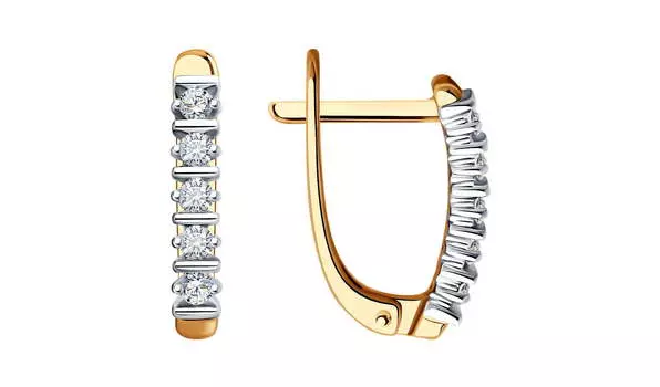 Серьги золотые Sokolov с бриллиантами