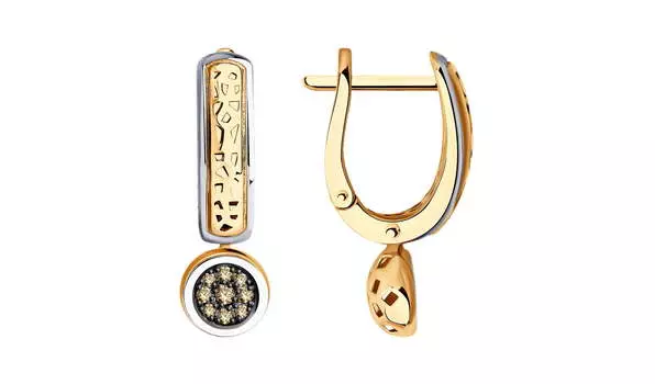 Серьги золотые Sokolov с бриллиантами