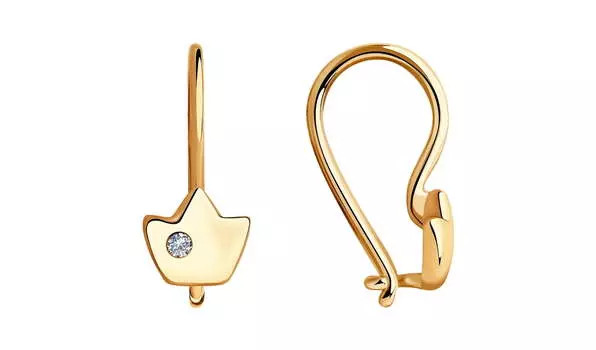 Серьги золотые Sokolov с бриллиантами