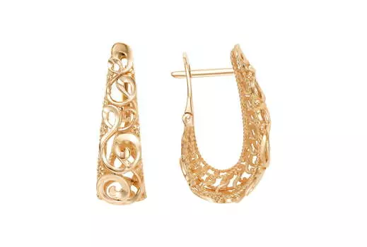 Серьги золотые Талант