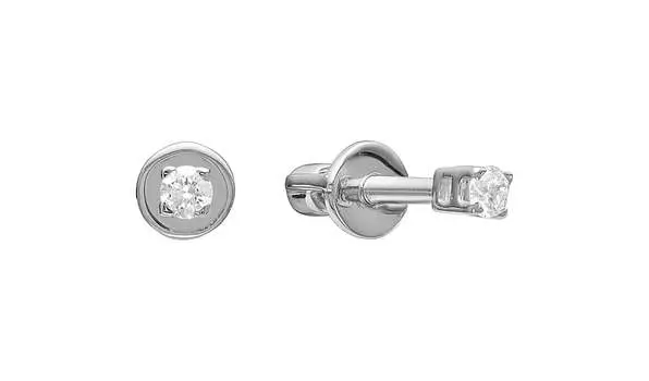 Серьги золотые Vesna с бриллиантами