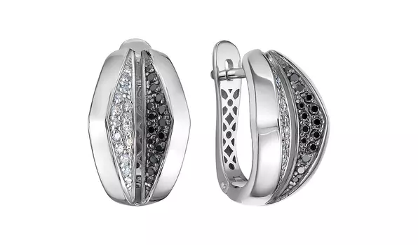 Серьги золотые Vesna с бриллиантами