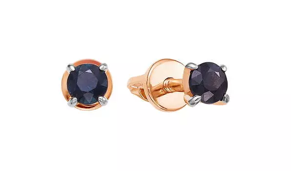 Серьги золотые Vesna с сапфирами