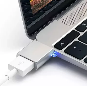 Адаптер Satechi Type-C - USB 3.0 Серебро ST-TCUAS
