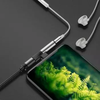 Аудиоадаптер Baseus L41 Type-C Серый CATL41-S1