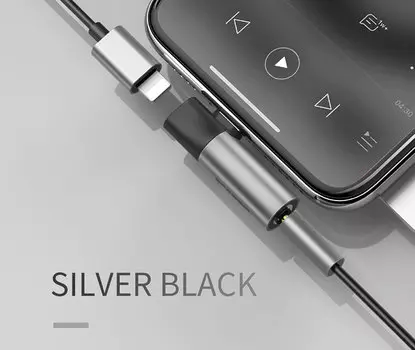 Аудиоадаптер Baseus L43 Серый CALL43-S1