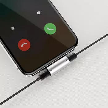 Аудиоадаптер Baseus L46 Lightning Синий CAL46-03