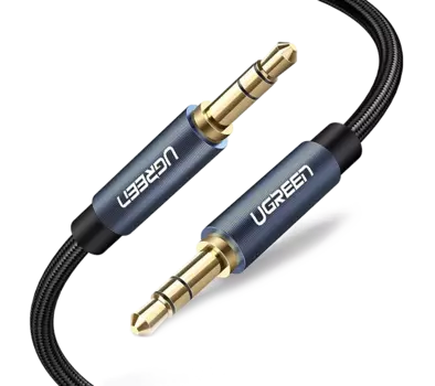 AUX кабель UGREEN mini Jack 3.5 Чёрный 50361