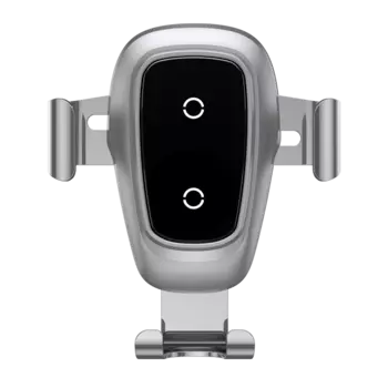 Автодержатель с беспроводной зарядкой Baseus Metal Car Mount Серебро WXYL-B0S