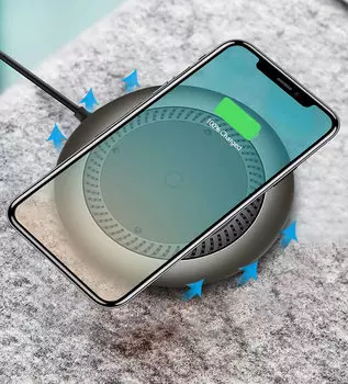 Беспроводная зарядка Baseus Whirlwind Desktop Серая CCALL-XU0S