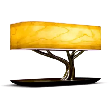 Беспроводная зарядка+Bluetooth акустика+лампа HomeTree Light of the tree B2 Светлая