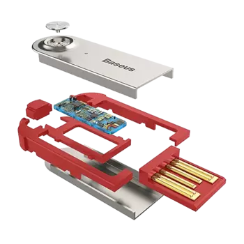 Беспроводной адаптер Baseus BA01 Bluetooth - AUX Красный CABA01-09