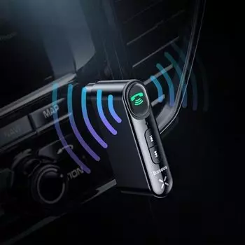 Bluetooth приёмник Baseus Qiyin AUX Чёрный WXQY-01