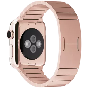 Браслет блочный для Apple Watch 38/40 мм Розовое Золото