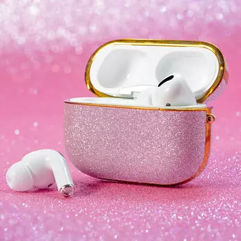 Чехол Kingxbar Bling для Apple AirPods Pro Розовый Kingxbar Bling Series AirPods Pro Case-Pink