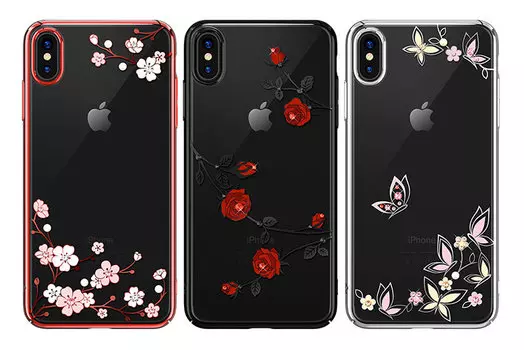 Чехол PQY Blossom для iPhone Xs Max Rose