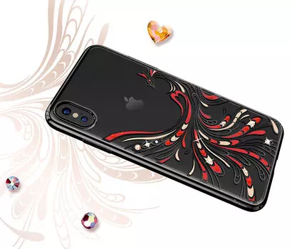 Чехол PQY Flying для iPhone Xs Max Black Frame