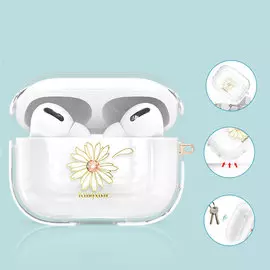 Чехол PQY Lucky для Apple AirPods Pro Маргаритка Kingxbar Lucky Series AirPods Pro Case-Daisy