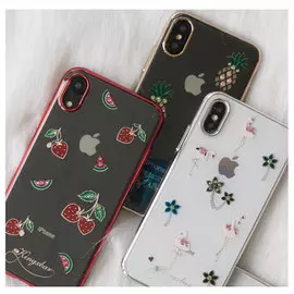 Чехол PQY Tropical для iPhone Xs Max Flamingo