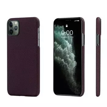 Чехол Pitaka MagEz для iPhone 11 Pro Бордовый KI1104