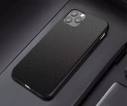 Чехол X-Doria Dash Air для iPhone 11 Pro Max Чёрный карбон 486804