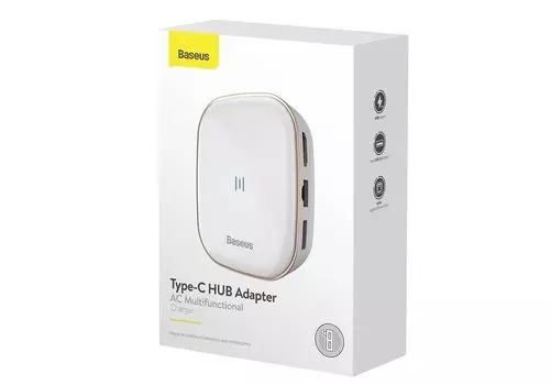 Хаб Baseus AC Multifunctional Белый CAHUB-AU02