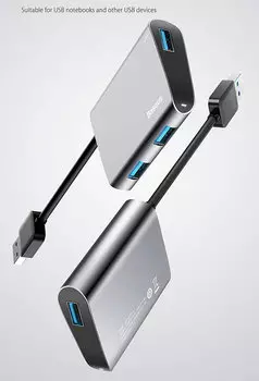 Хаб Baseus Enjoyment USBx3 CAHUB-A0G