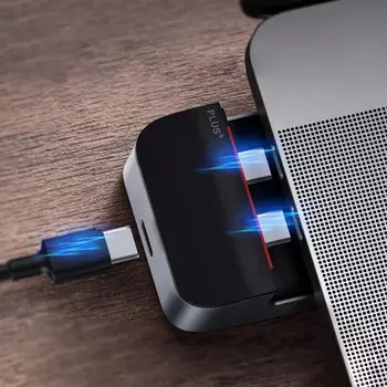 Хаб - подставка Baseus Armor Age Type-C Серый CAHUB-AJ0G