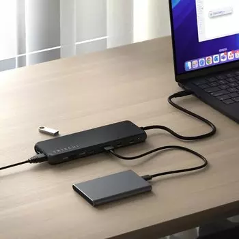 Хаб Satechi 13-in-1 USB-C Triple Display Multiport Adapter ST-P3D13K