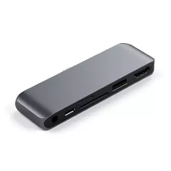 Хаб Satechi USB-C Mobile PRO Hub SD Серый ST-MPHSDM