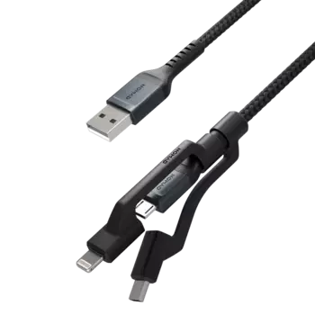 Кабель Nomad Universal Kevlar Lightning/Type-C/Micro-USB 1.5м NM01012B00