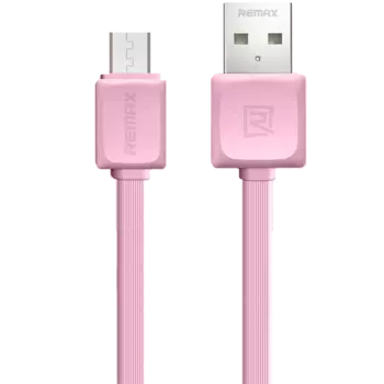 Кабель Remax Fleet micro USB to USB Розовый