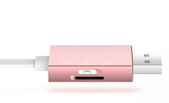 Кабель с карт-ридером Rock Space Micro USB OTG Серебро 6950290614262