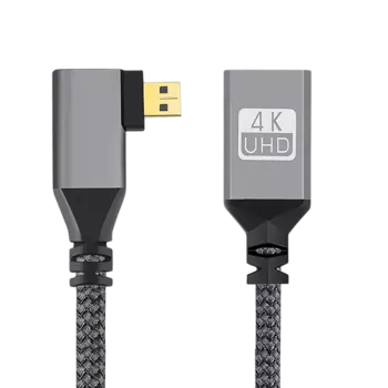 Кабель угловой правый Digitalfoto Micro HDMI - HDMI Extension 20см 4KMICROR-HDMIF