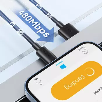 Кабель Usams SJ709 YD Lightning 2.4A 1м Белый SJ709USB02