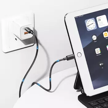 Кабель USAMS SJ712 YD Type-C - Lightning 30W Чёрный SJ712USB01