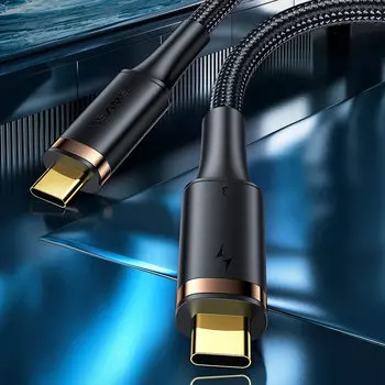 Кабель USAMS Thunderbolt 3 US-SJ553 U72 100W Type-C 5K/60HZ 0.8м SJ553USB01
