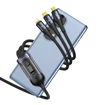 Кабель USAMS US-SJ582 U83 3 IN 1 66W SJ582USB01