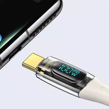 Кабель USAMS US-SJ591 Shadow Type-C PD 100W 2м Белый SJ591USB02