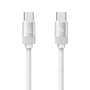 Кабель USAMS US-SJ704 Rui Magnetic 60W Type-C 1м Серебро SJ704USB02